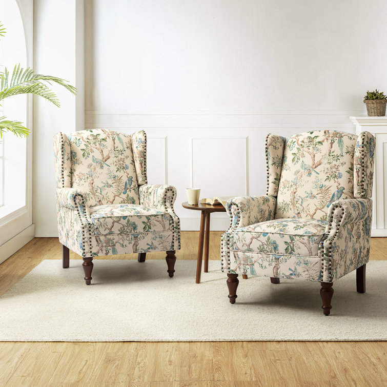 Wayfair floral store accent chairs